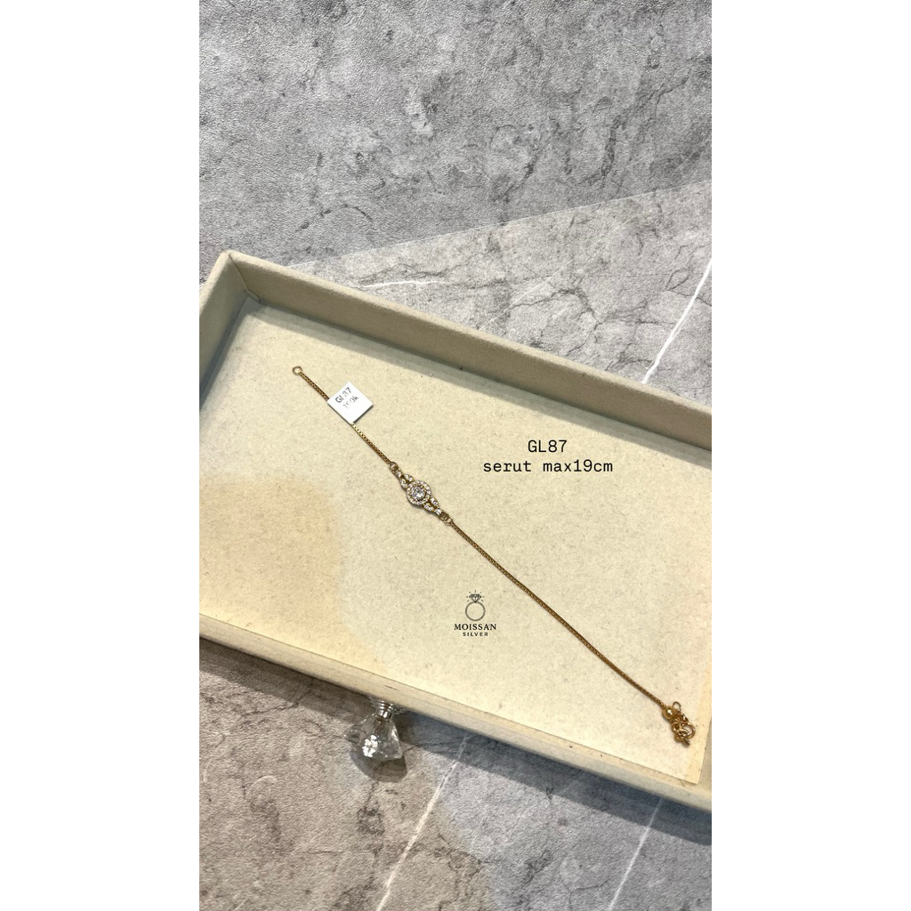 GL87 |Gelang Italy serut Mata perak s925 silver s925