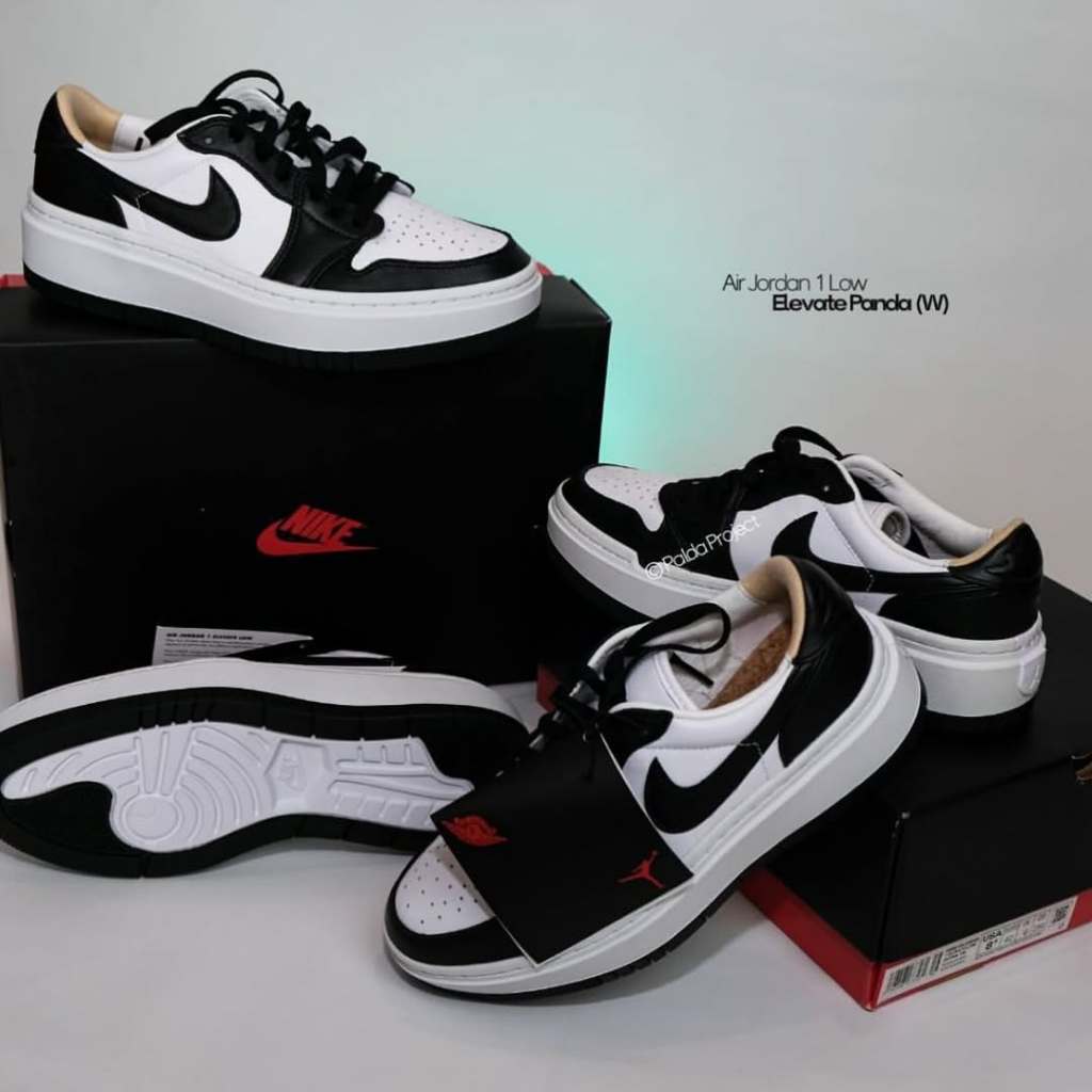 Sepatu Sneakers Wanita Nike Air Jordan 1 Elevate Low Panda 100% Authentic