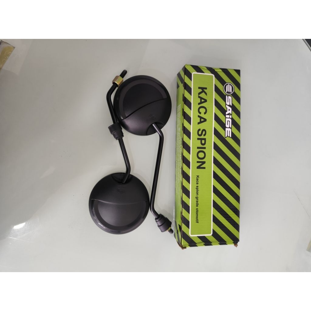 Saige Kaca Spion Bulat Universal Cocok untuk Berbagai Sepeda Listrik Desain Bulat Pandangan Luas