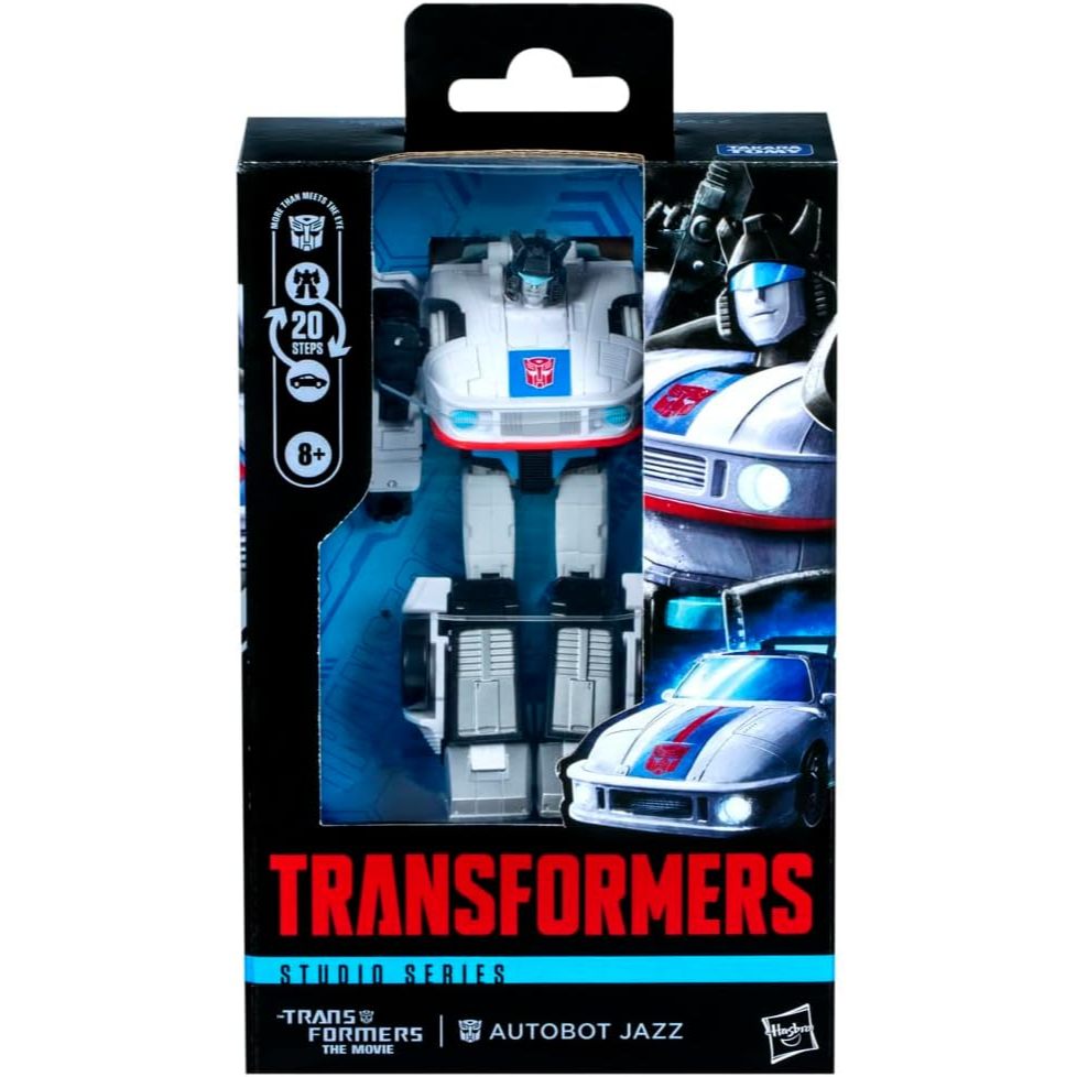 Transformers Toys Studio Series Deluxe Class Transformers: The Movie Autobot Jazz, 4.5-inch Converti
