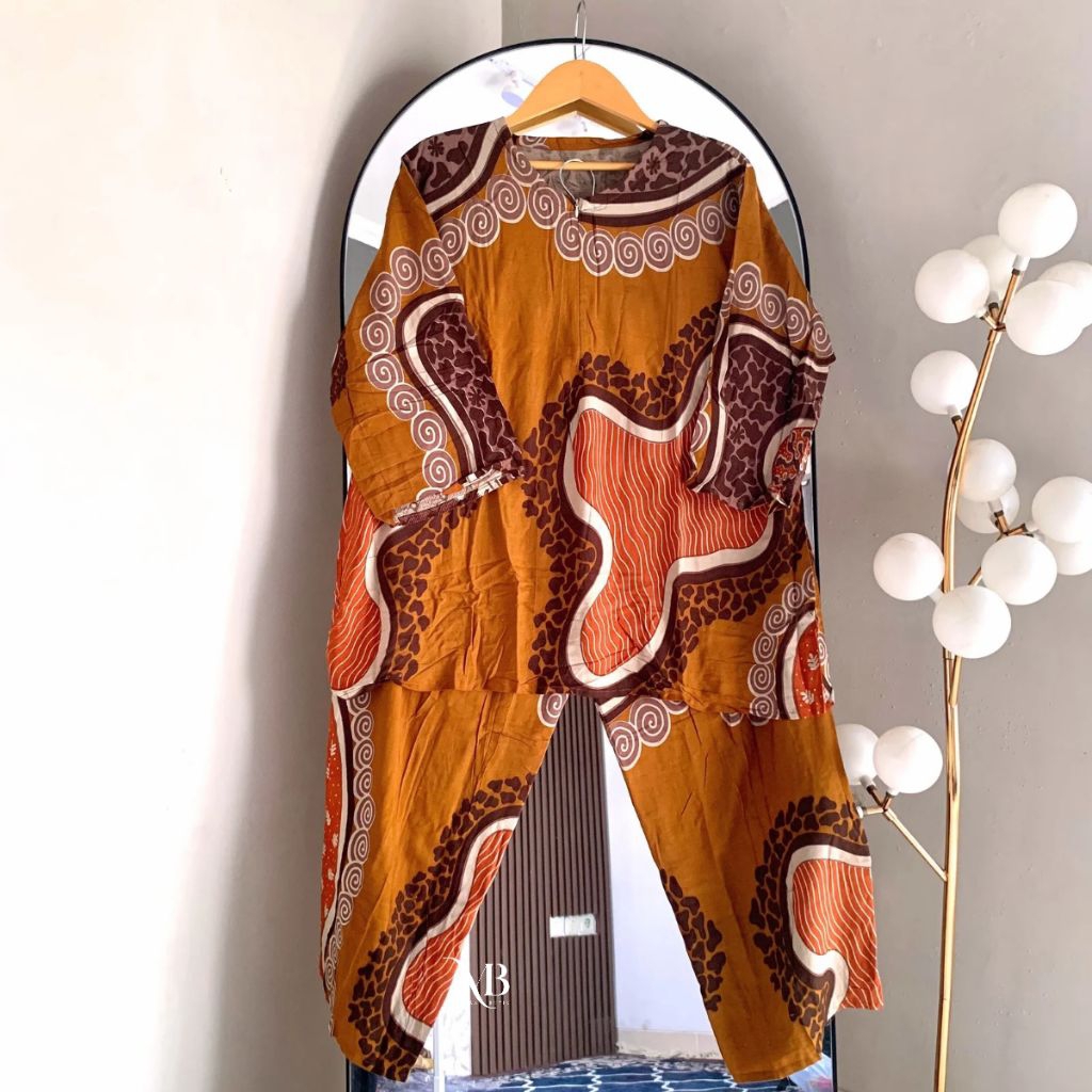 Setelan Celana Dania Jumbo LD 120cm - One Set Santai Rayon Premium Adem Kekinian - Celana Rayon Jumb