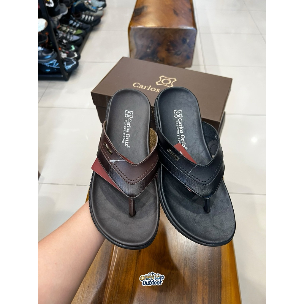 Sandal Jepit Kulit Carlos Ortiz DS801 Original - Sandal Jepit Pria Kulit Carlos Ortiz DS801