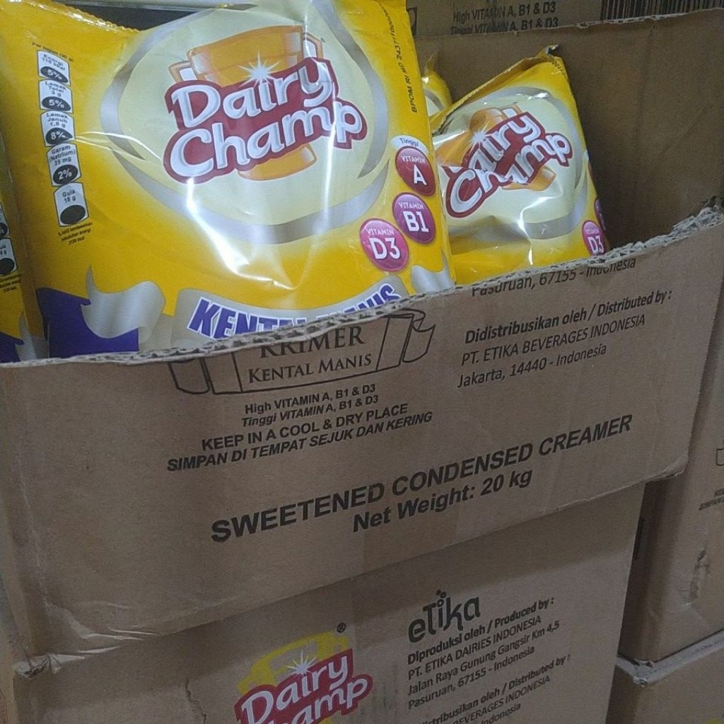 Dairy Champ Kental Manis 2,5 Kg 1 DUS [8 PCS] Krimer Kopi Grosir Halal