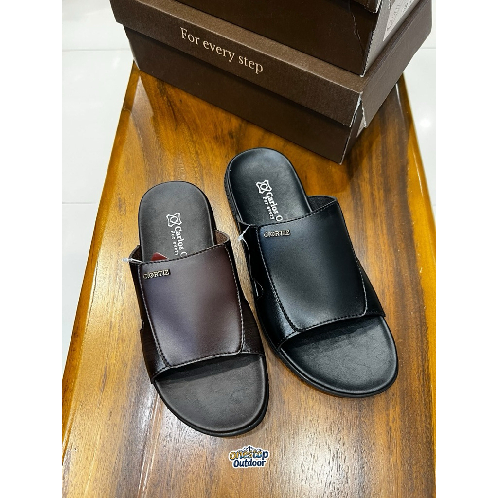 Sandal Kulit Pria Carlos Ortiz DS803 Original - Sandal Selop Kulit Pria Carlos Ortiz DS 803