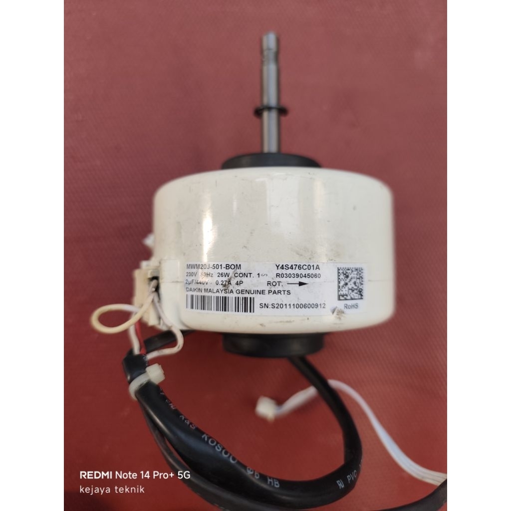 fan motor blower ac daikin ftv 50