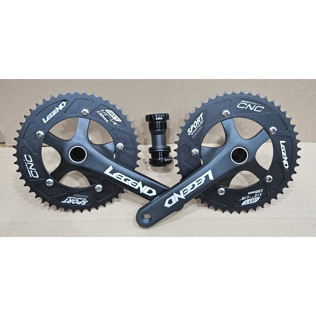 Crankset Legend HT2 BCD130 48T Sport Super Power Bahan Alloy