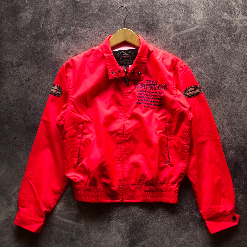 Motorcycle Jacket KUSHITANI Second Size fit M,Boxy Jacket Second Motorcycle Neon Jacket Neon Second 