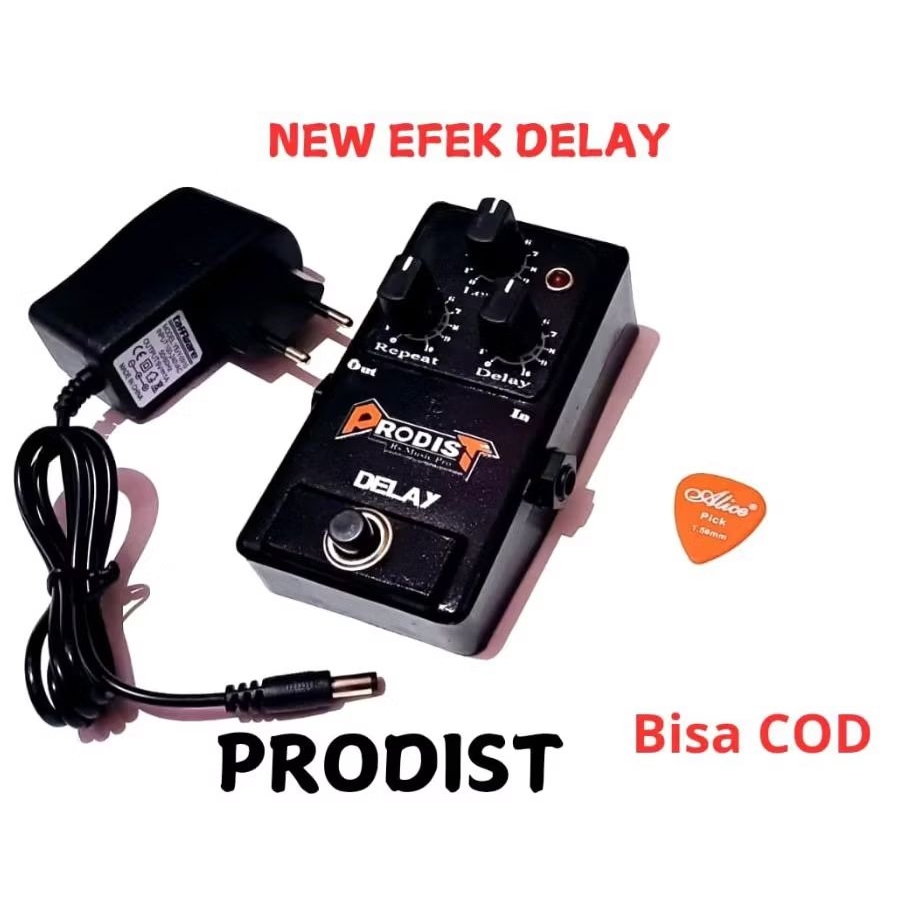 Efek Gitar Delay-Efek Gitar Delay Terbaru Bonus  Pick Gitar