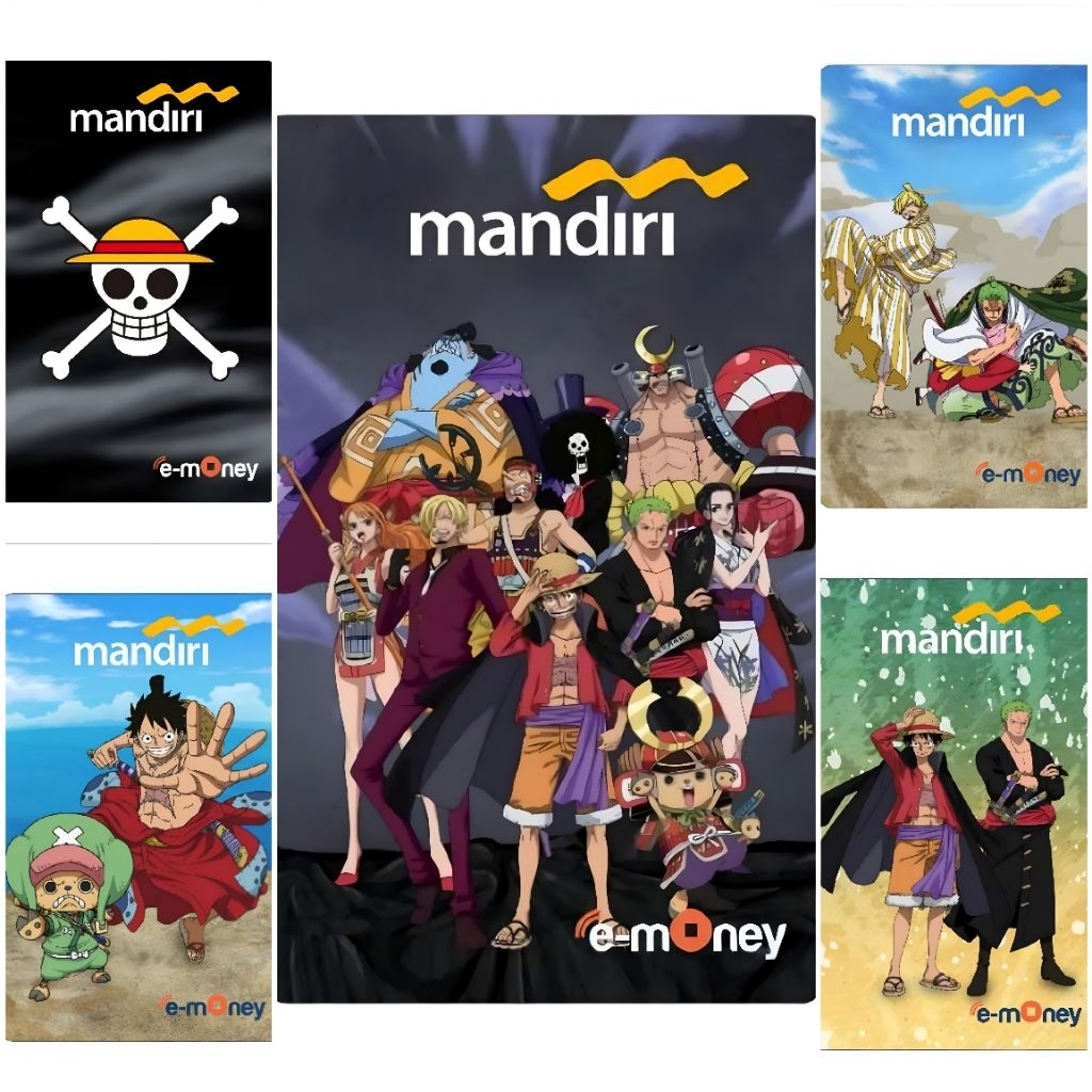 Kartu eMoney Limited OnePiece Support NFC/ Kartu Mandiri/ E-money Mandiri/ eMoney Card/ E-toll Mandi