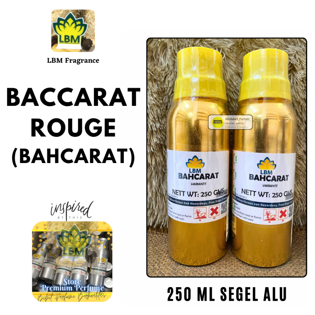 Bibit Parfum LBM Fragrance // BACARAT ROUGE 250 ML SEGEL Alumunium