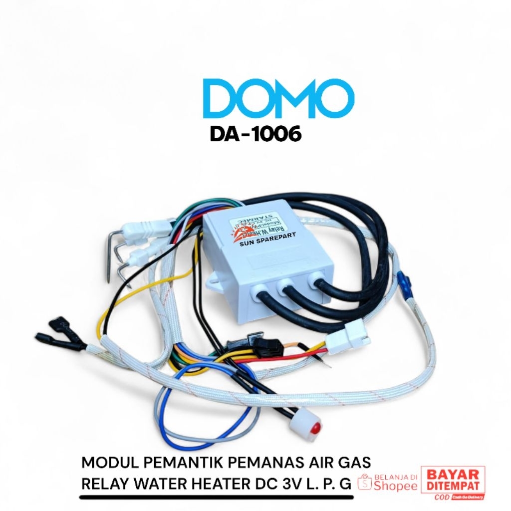 Modul pemantik pemanas air gas relay water heater DC 3V Domo DA-1006 Produk suku cadang berkualitas
