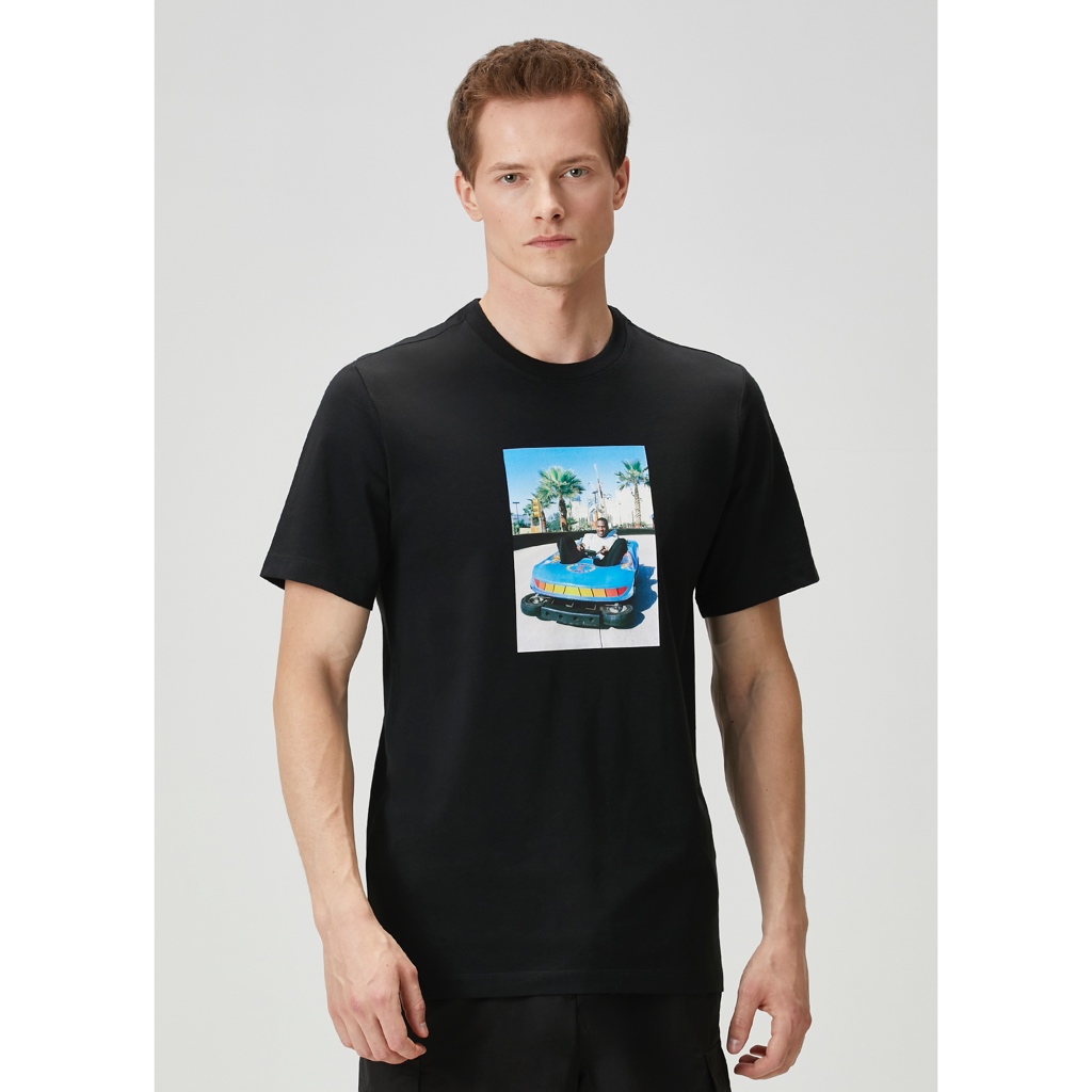 Nike Air Jordan Original Sportswear Photo tee kaos pria trend brand - Black