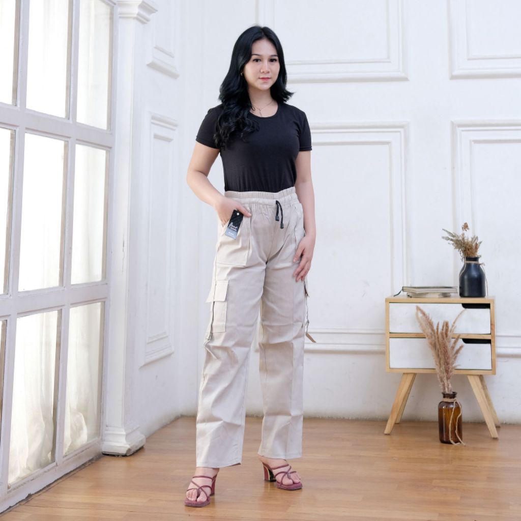 Celana Cargo Wanita Korea Style