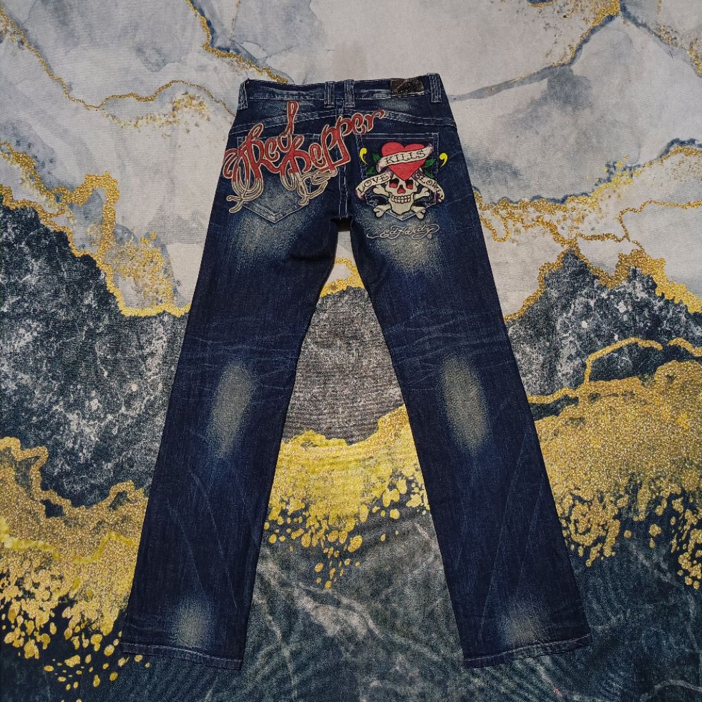 Celana Jeans Red Pepper x Ed Hardy