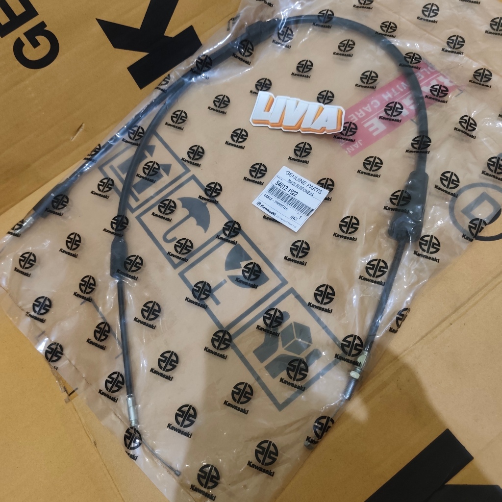 KABEL GAS NINJA 150 SS PANJANG UNTUK UPGRDE NINJA R KE NINJA SS STANG PIPA ORIGINAL KAWASAKI