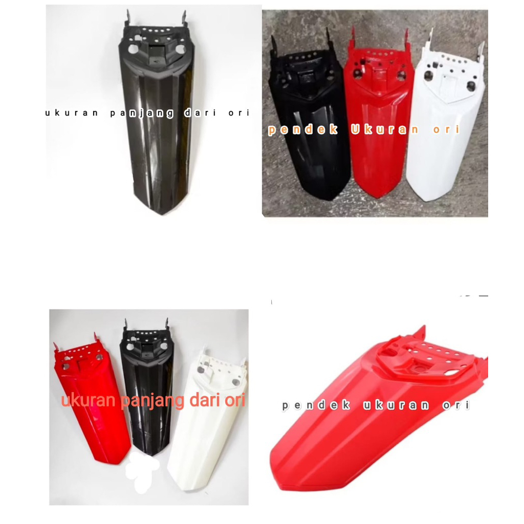 Spakbor belakang crf 150 L slebor belakang crf 150 pender belakang crf 150 ukuran ori sama panjang d