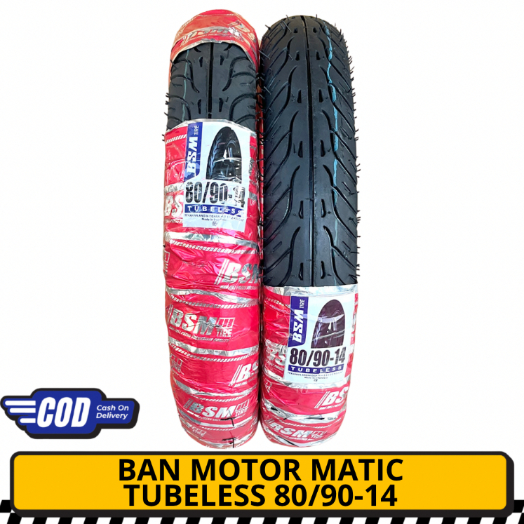 Ban Motor Tubeless Ukuran 80/90 Ring 14