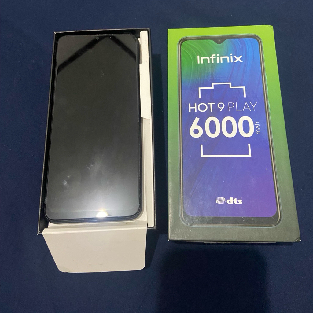 Hp second infinix hot 9 play ram 2/32 original fulset
