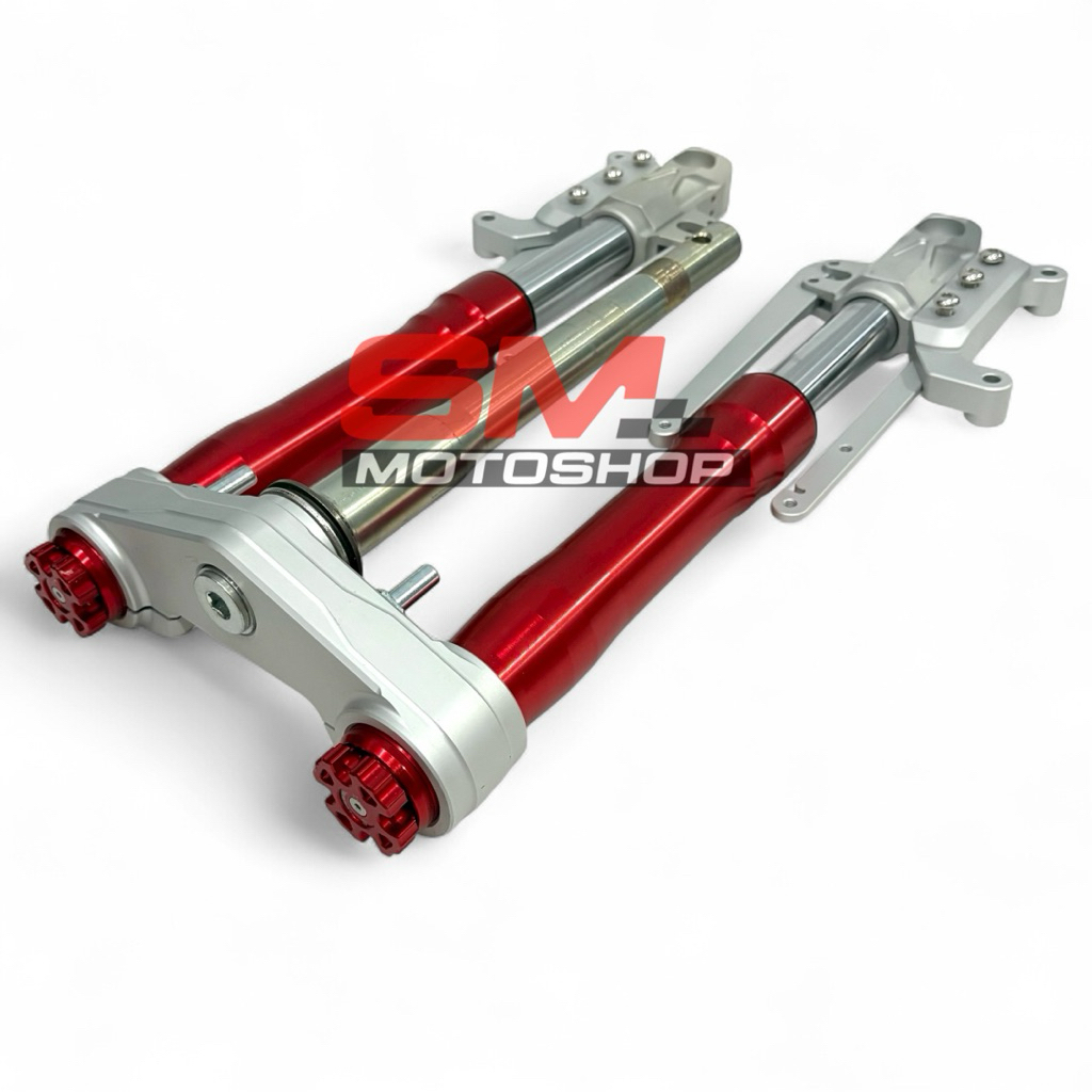SHOCKBREAKER/ SHOCK DEPAN PCX 150 ABS CBS BISA DUBLE DISC BRAKE NUI RACING USD UPSIDE DOWN NUI