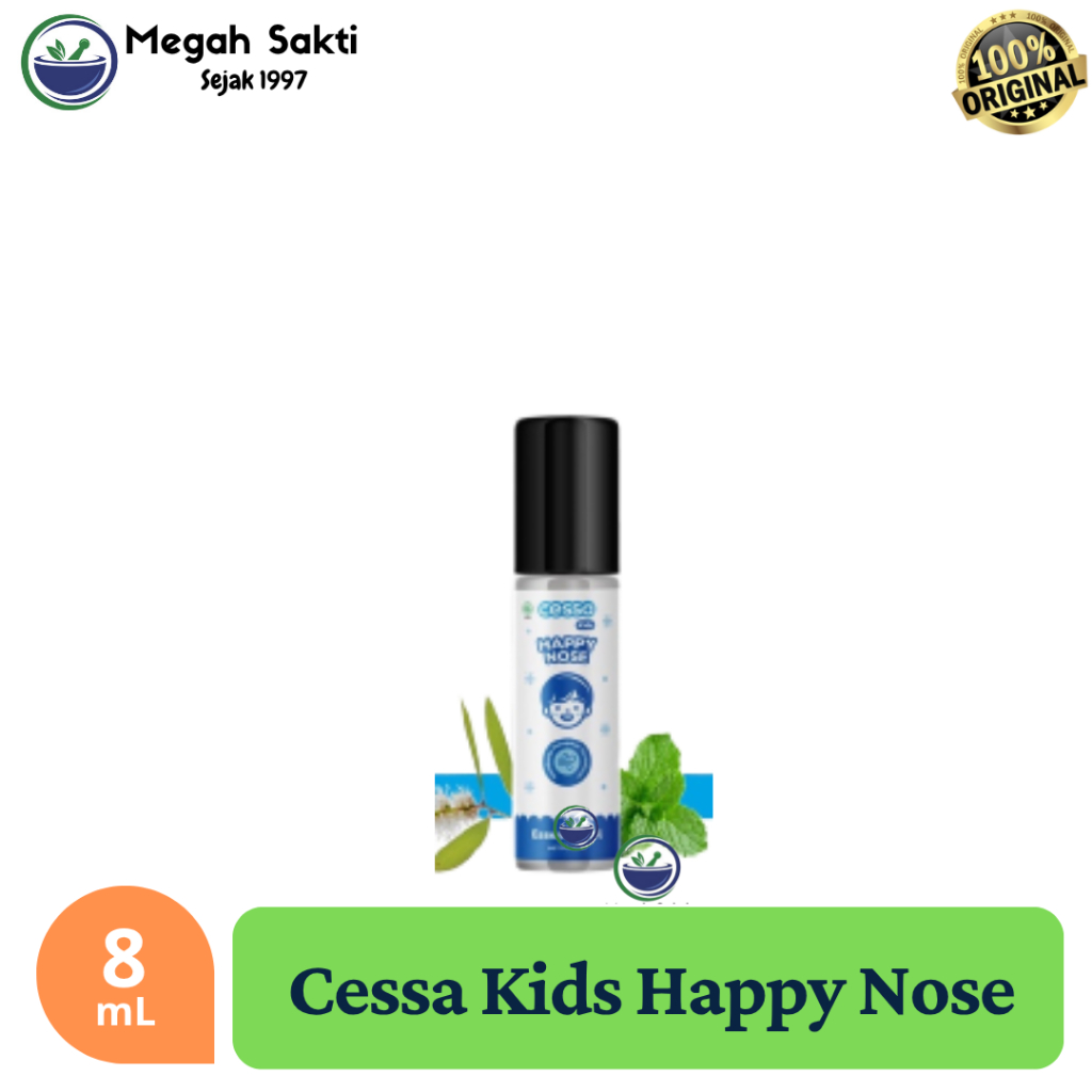 Megah Sakti - Cessa Kids Happy Nose  Essential Oil Pereda Batuk & Pilek Anak BIRU