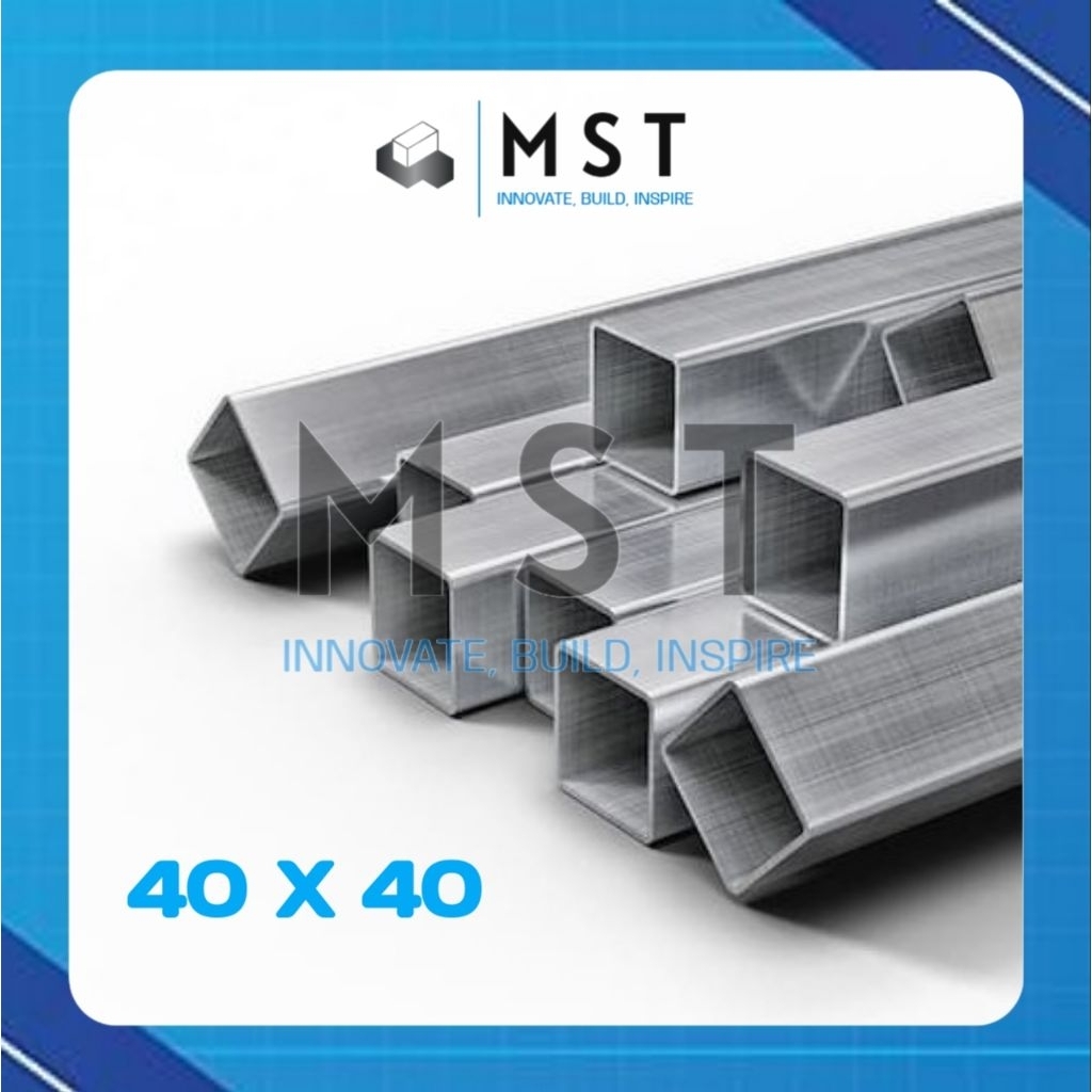 HOLLOW GALVANIS 4 X 4 TEBAL 1,3mm PANJANG 1 - 3 METER || PIPA KOTAK || PIPA BESI (ANTI KARAT)