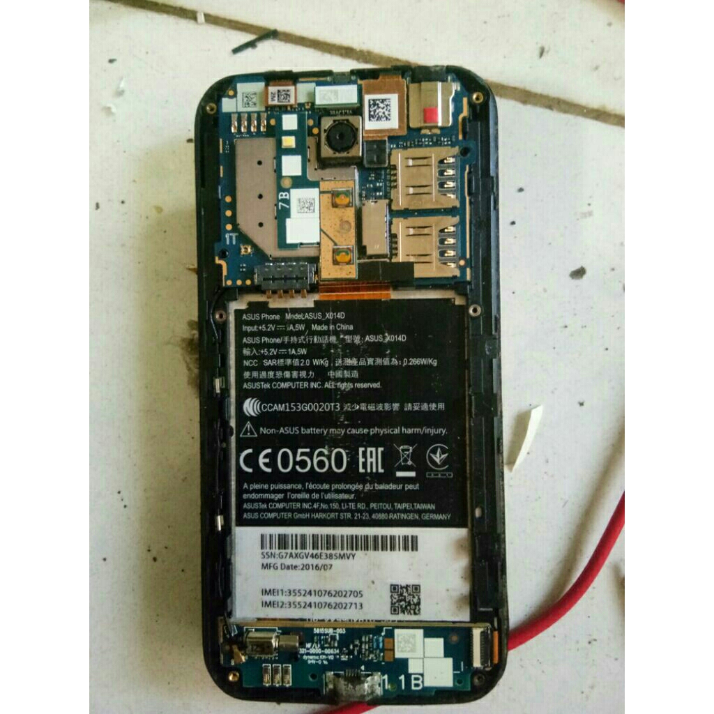 lcd mesin mati part asus x014d