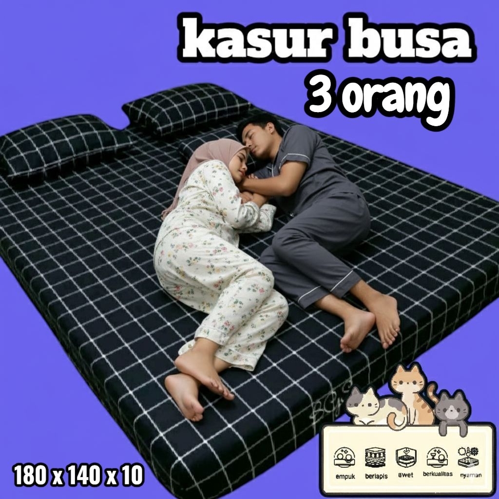 KASUR BUSA UK 3 ORANG  180 x 140 x 10
