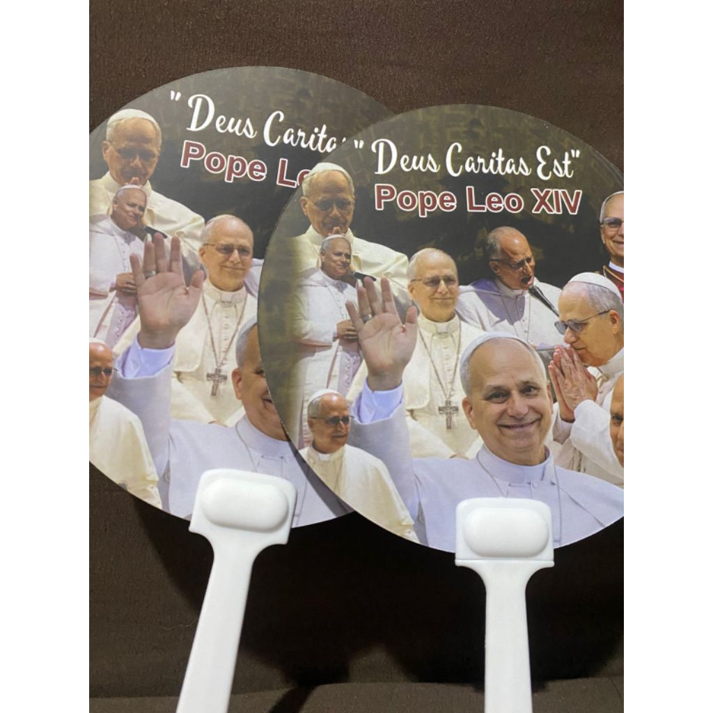 Kipas tangan Gambar Paus Leo Kipas Souvenir