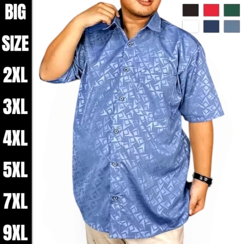 Kemko Sultan Embos Kemeja Koko Sultan Pria Jumbo Big size
