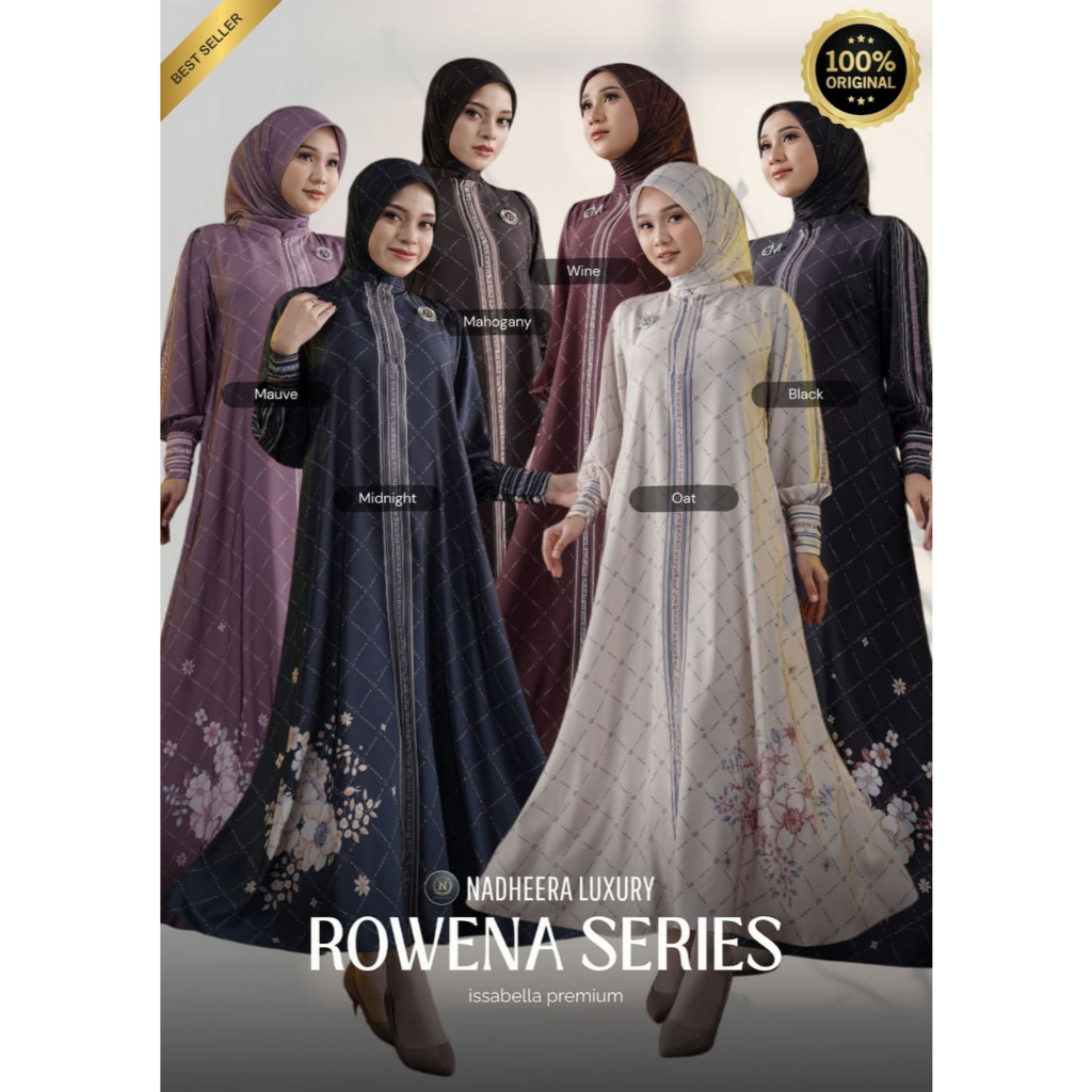 READY BISA COD / ROWENA SERIES (DRESS & MIDI) NADHEERA LUXURY TERBARU / GAMIS SERIES TERBARU / BY NA