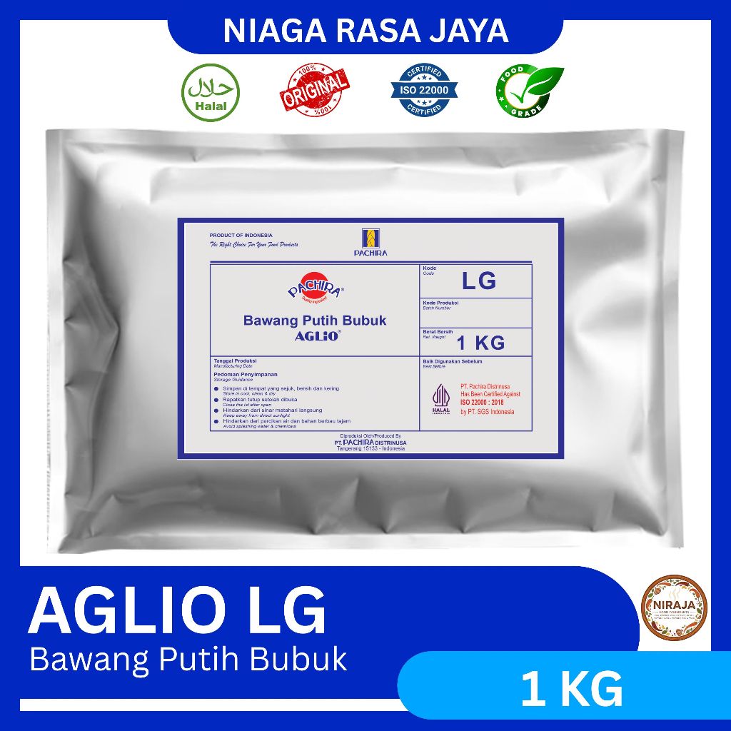 PACHIRA AGLIO LG Bawang Putih Bubuk Garlic Powder 1 KG
