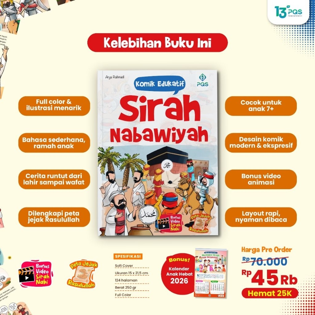Komik Edukatif Sirah  Nabawiyah. PQS