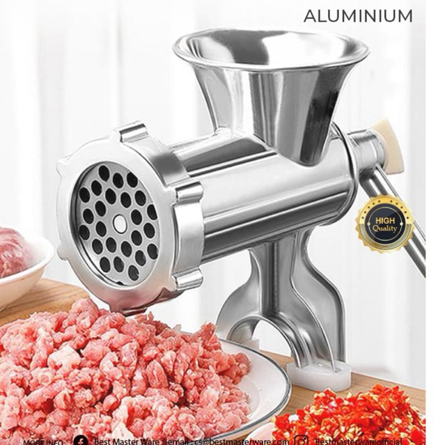 Mesin Penggiling Daging Jepit Meja Alat Giling Bakso Ayam Sapi Tebal Kokoh Premium