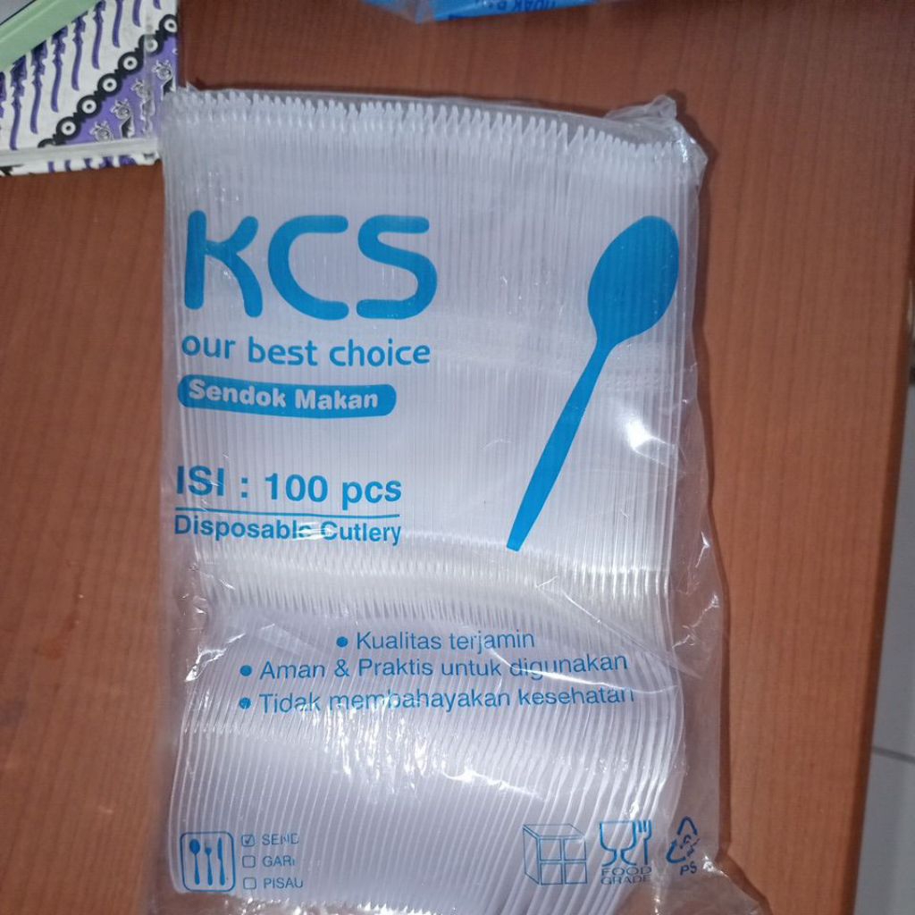 sendok makan bening kcs@100