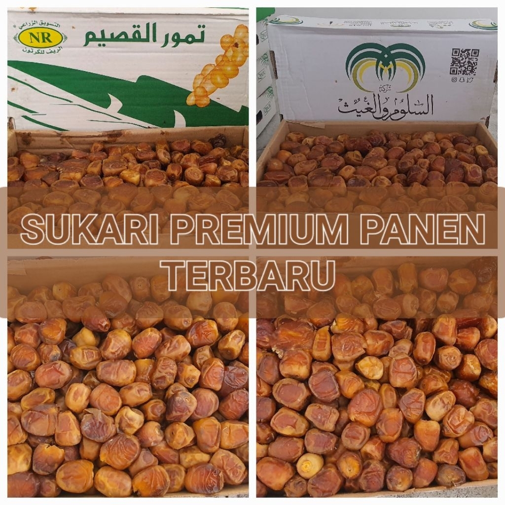 Kurma Sukari 1kg / Sukkari Premium / kurma sukari Al Qasim premium / kurma raja / kurma basah