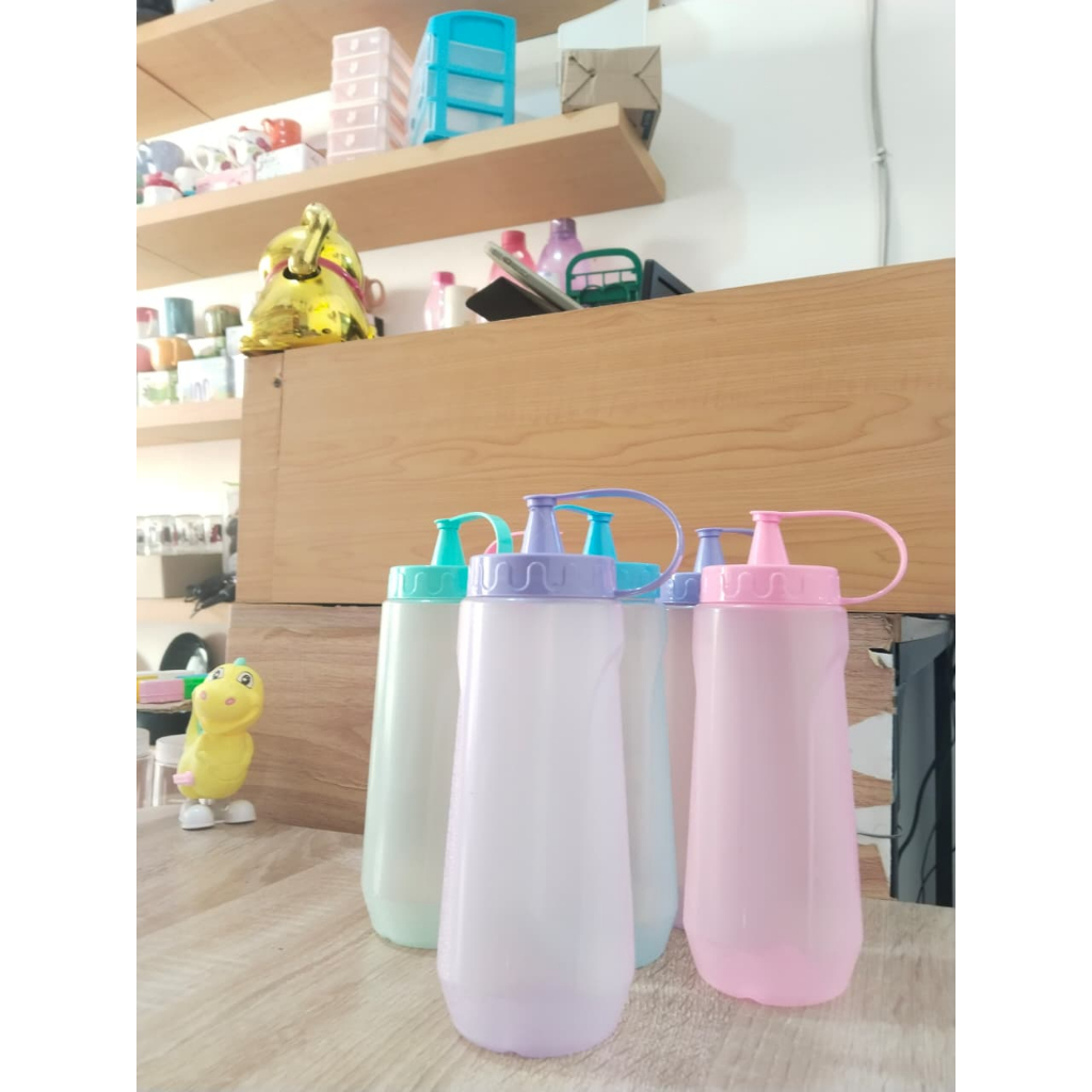 BOTOL KECAP BOTOL SAMBEL SAOS BOTOL SAUS KECIL BOTOL PLASTIK KECAP TUTUP 500ML