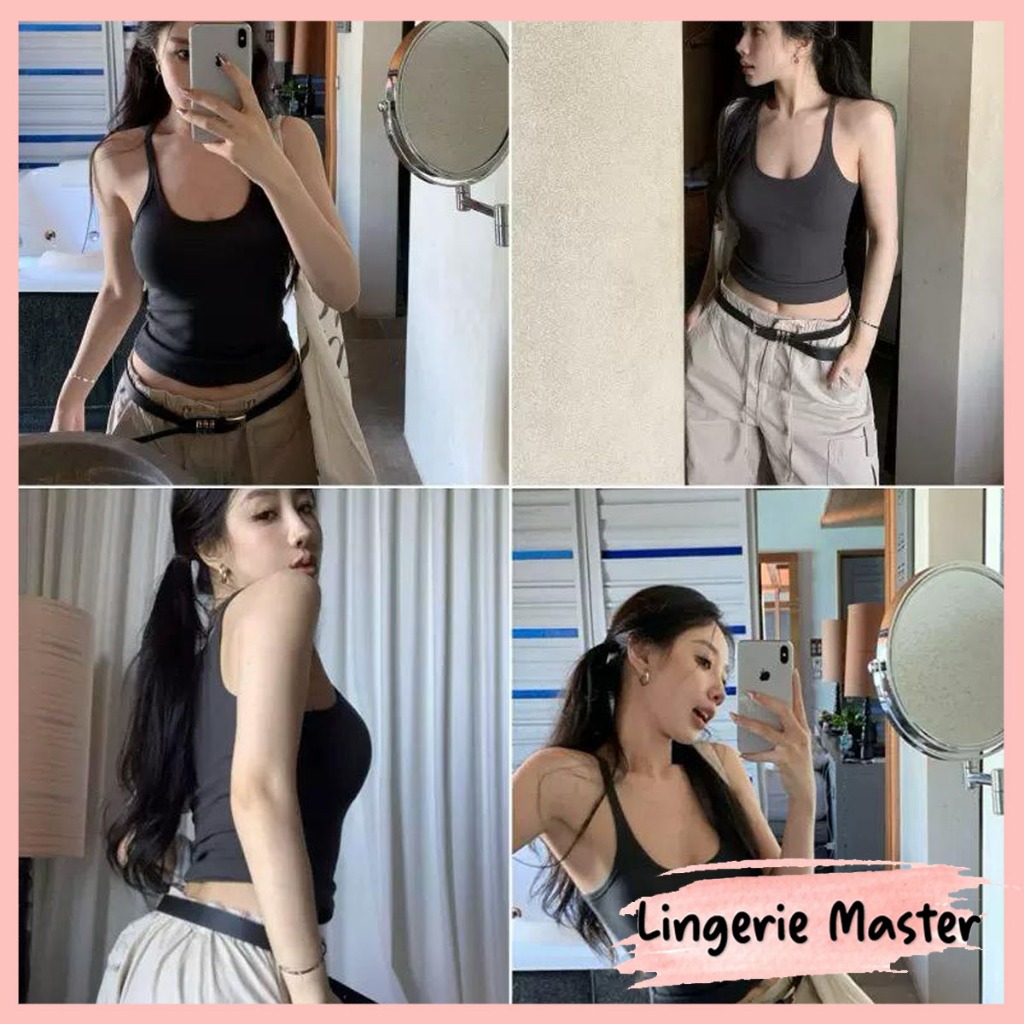 [ LINGERIE MASTER ] - (T-170) Tank Top Wanita Korean Sexy Tanpa Kawat Tanktop Premium Import