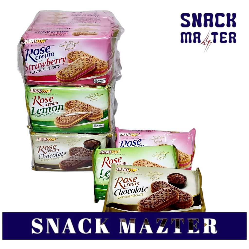 Biskitop Flavour Biscuits Rose Cream BAG - Netto 220 gr x 7 pack