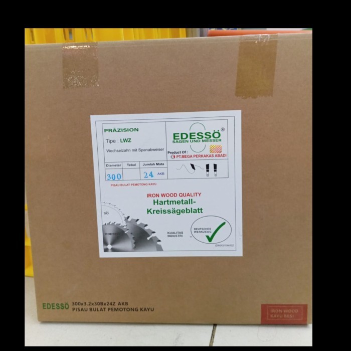 Edesso mata gergaji tanduk 10" x 24t - edesso tct saw blade germany