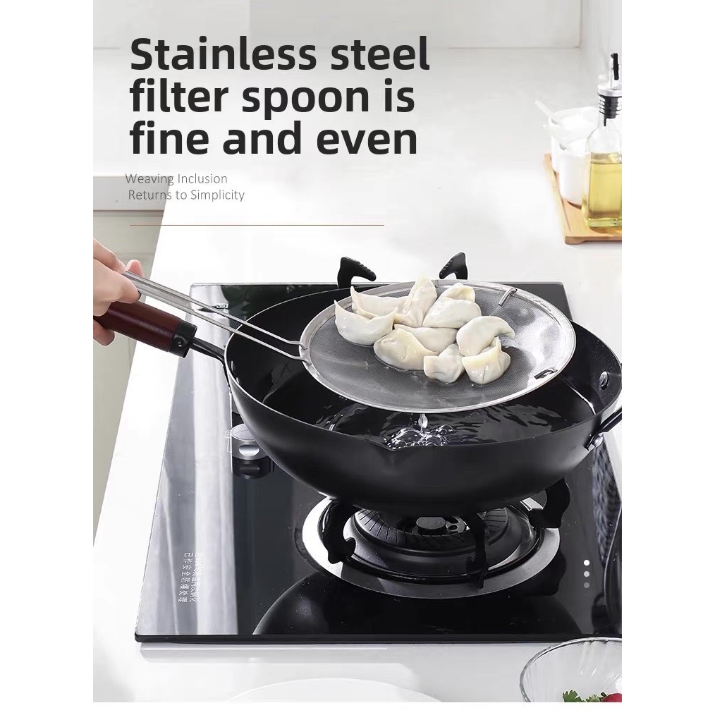 Saringan Minyak Goreng Stainless Steel / Saringan Minyak Stainless Jaring Halus 20 cm