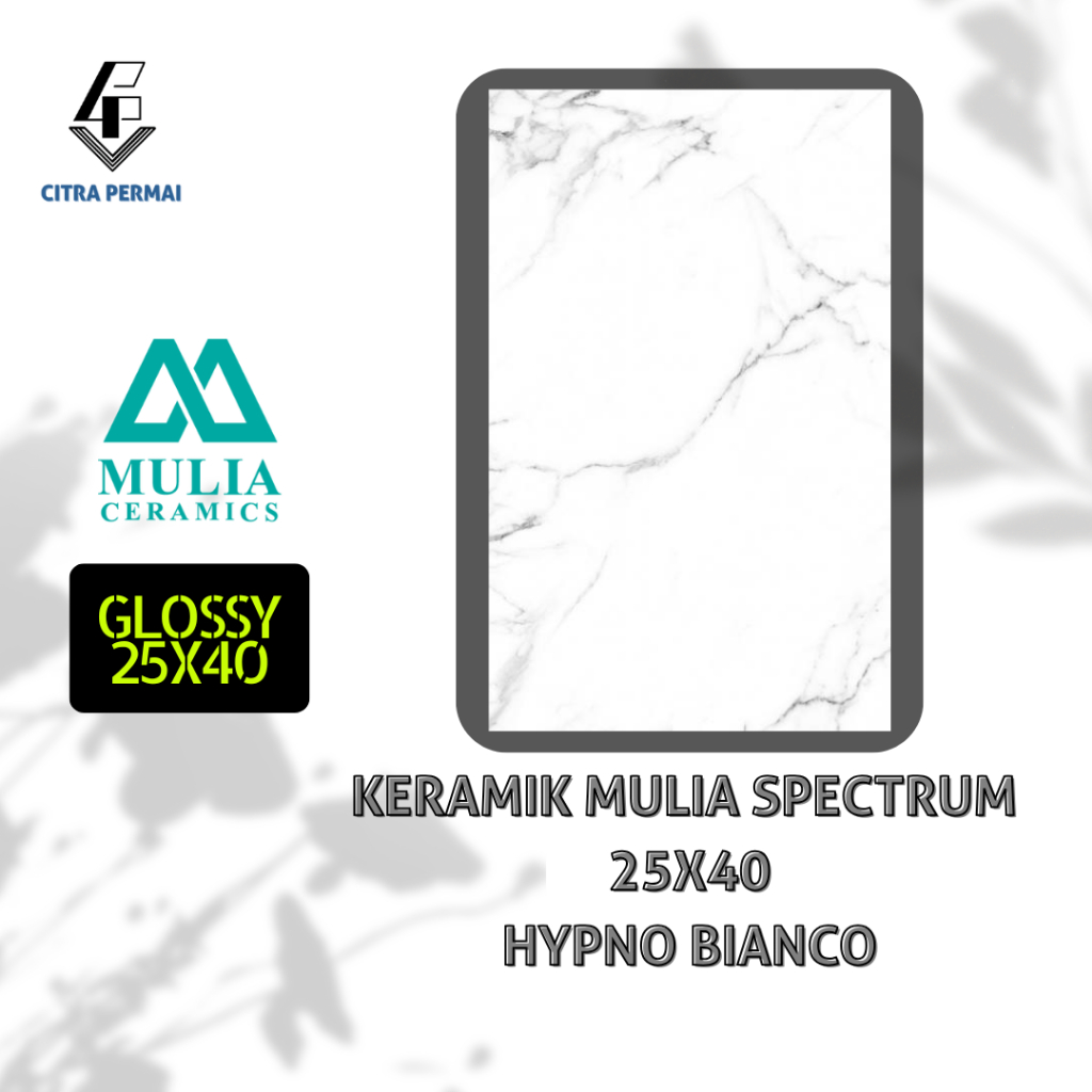 KERAMIK 25x40 HYPNO BIANCO SPECTRUM MULIA (GLOSSY) / KERAMIK DINDING / KERAMIK RUMAH / KERAMIK MURAH