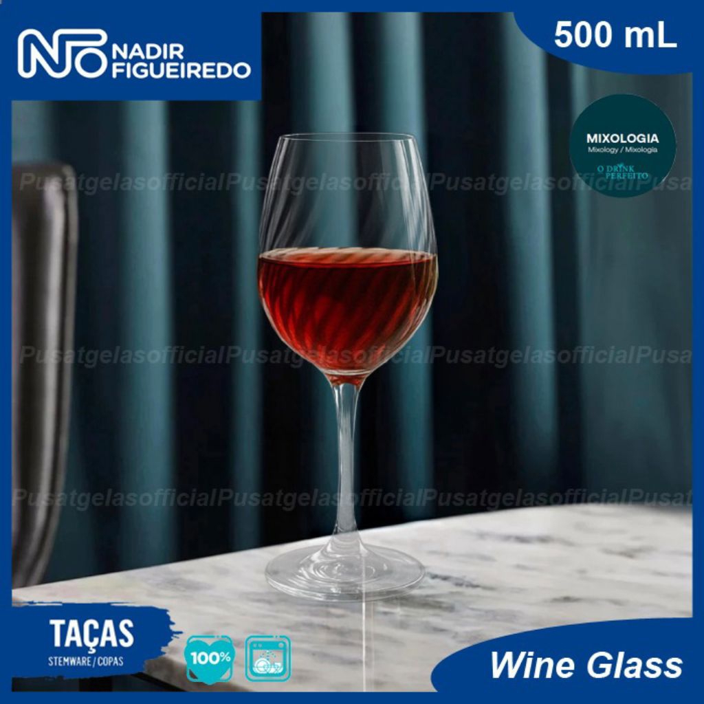 NADIR Gelas Red Wine Kaki 500ml/Gelas Wine Kaki/Gelas Wine/Gelas Kaki/NADIR Gelas Kaki/Wine Glass