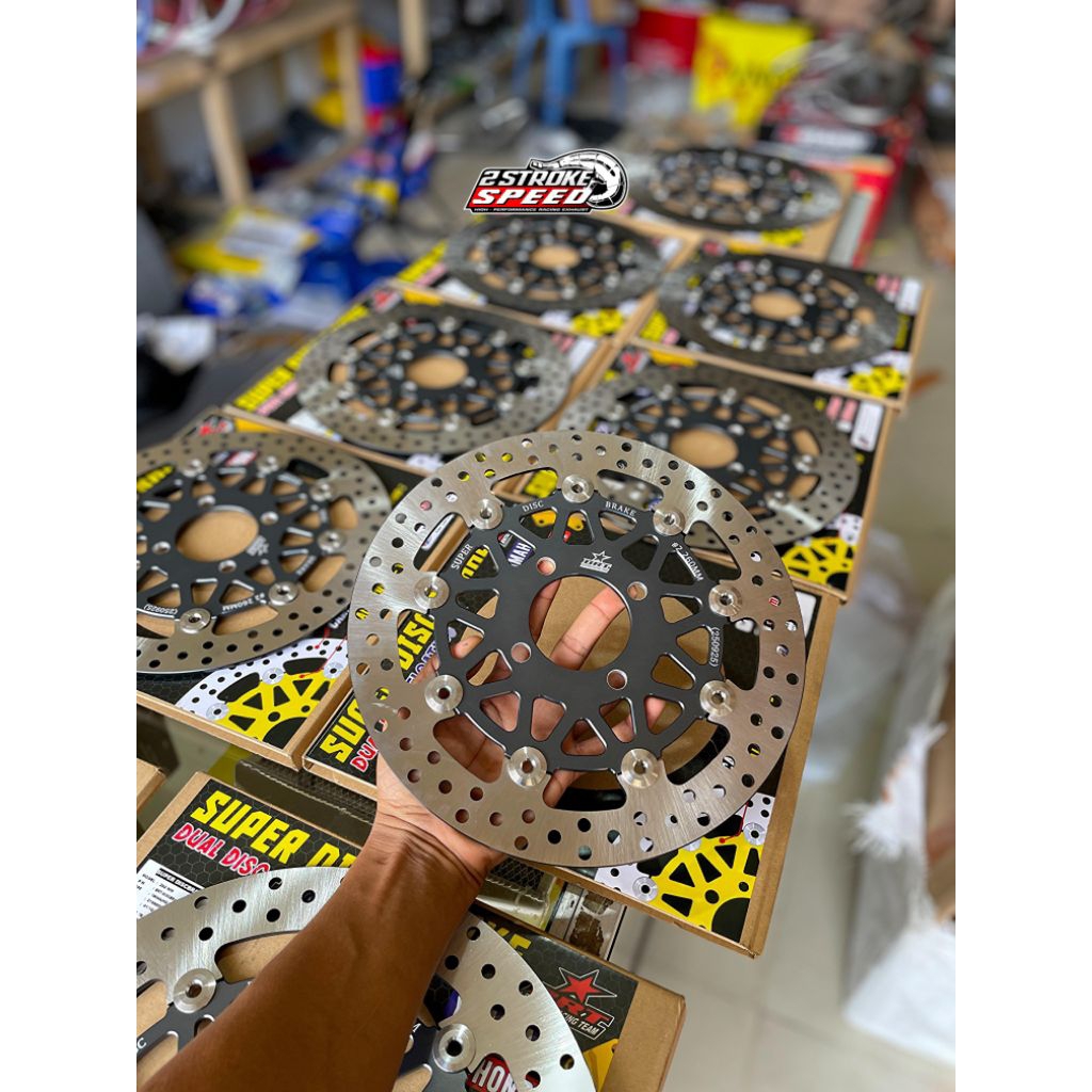 DISC DEPAN BRT YAMAHA 300 MM DAN 260 MM F1ZR YAMAHA HONDA JUPITER RXKING MIO BEAT SCOOPY VARIO