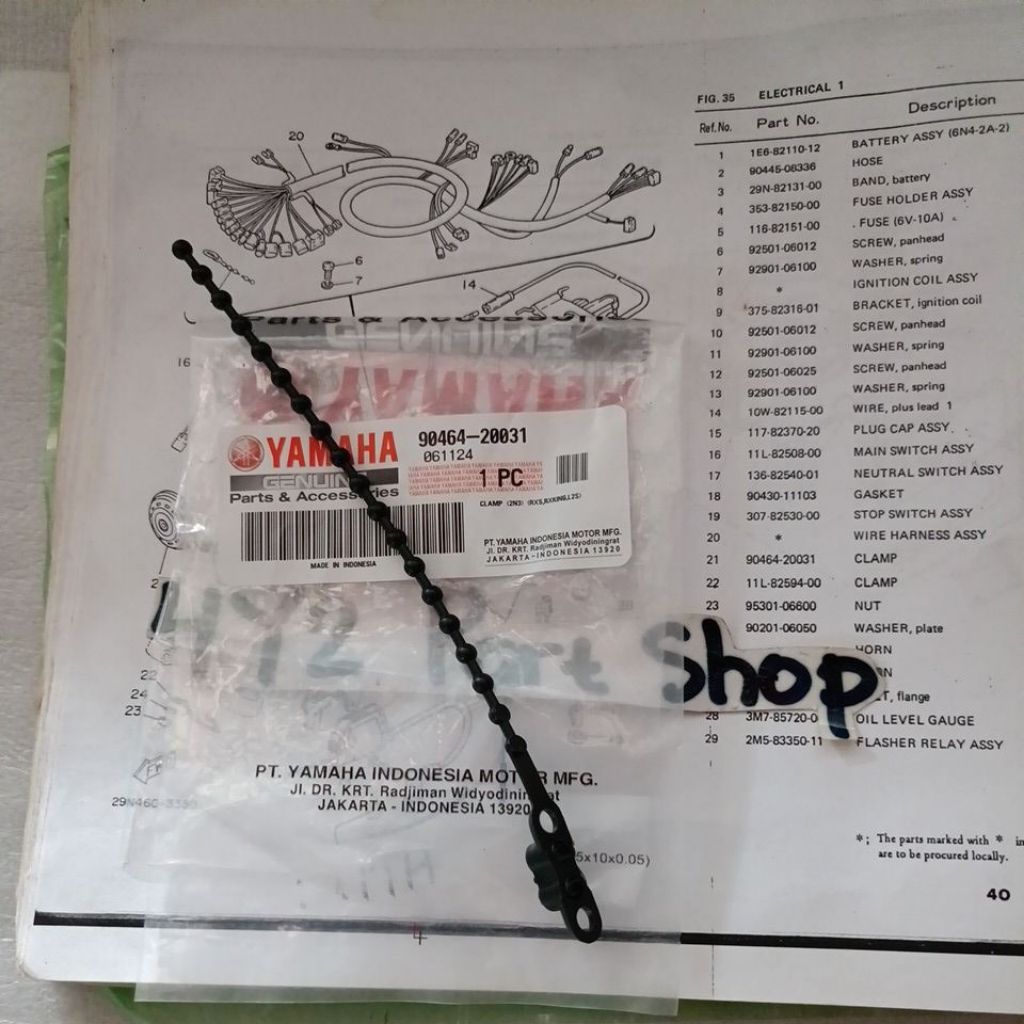 tali tis kabel body rxking , rx spesial , rxz original YGP (90463-20031)