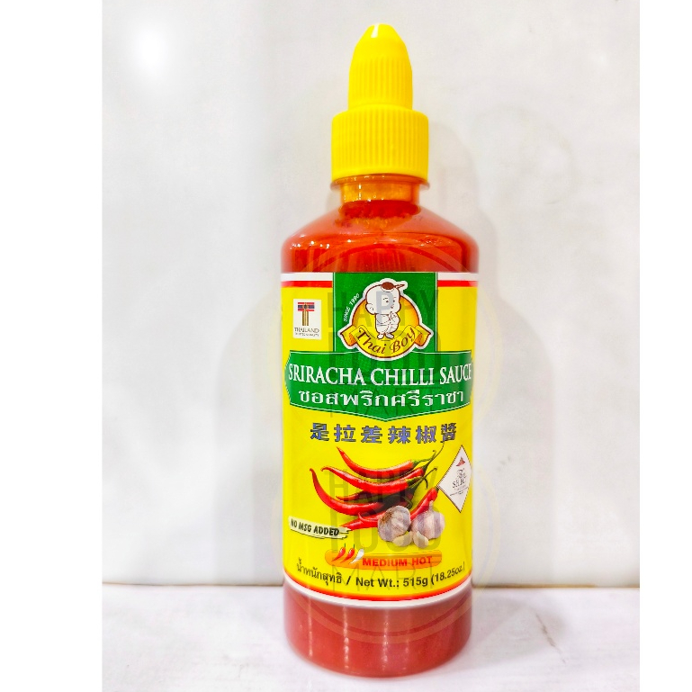 [HALAL] THAI BOY SRIRACHA CHILLI SAUCE 515 GRAM/SAOS SAMBAL THAILAND/HOT CHILI SAUCE/SAUS CABE/CABAI