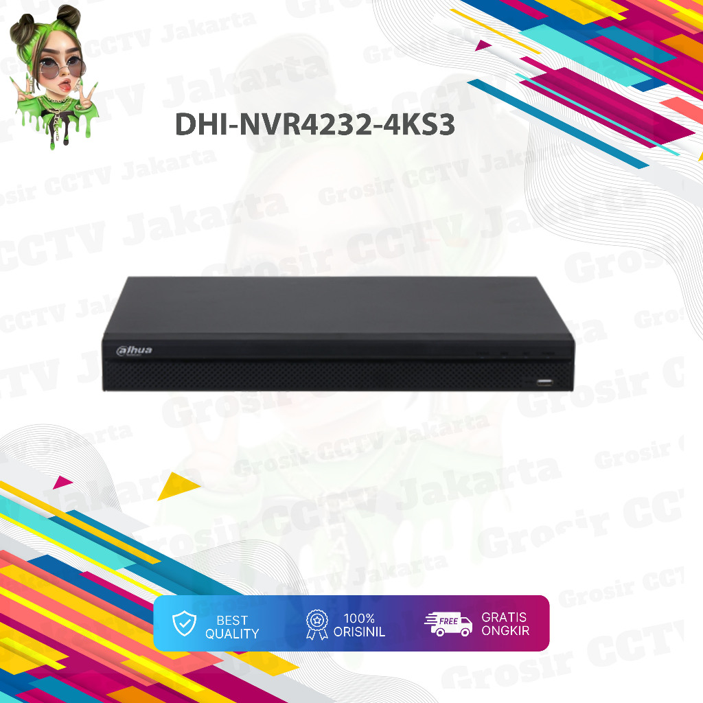 DAHUA NVR DHI-NVR4232-4KS3 32CH 1U 2HDDs LITE NVR CCTV IP CAM
