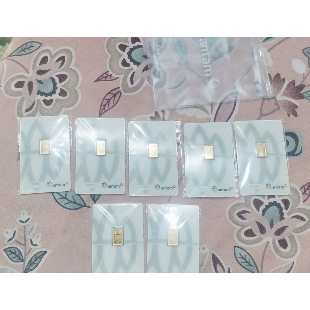 NUHAAURUMLUXGOLD Antam 1 Gram Gr Logam Mulia Emas Certicard Certieye Kemasan Press Batangan