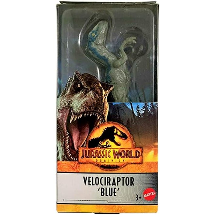 Mattel Velociraptor Blue 6" Dinosaur Figure
