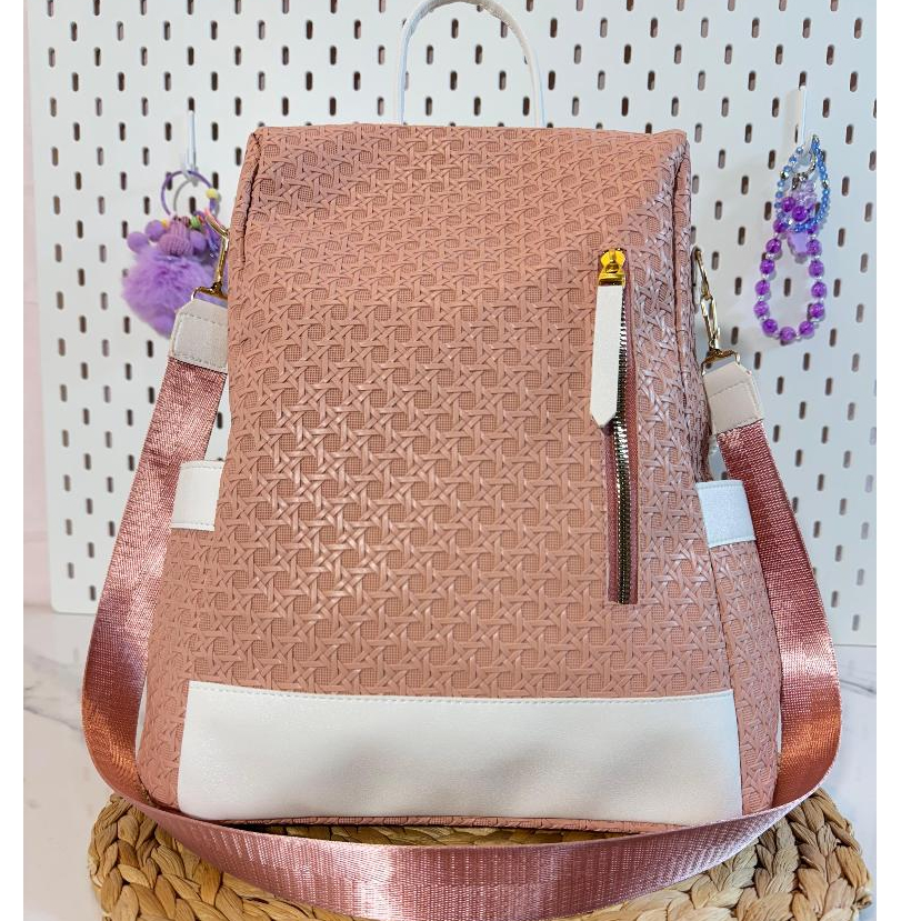 BAGBANDOENG Tas Ransel Wanita Serbaguna Tas Gendong Bisa di Selempang Multifungsi Anak Perempuan Tas