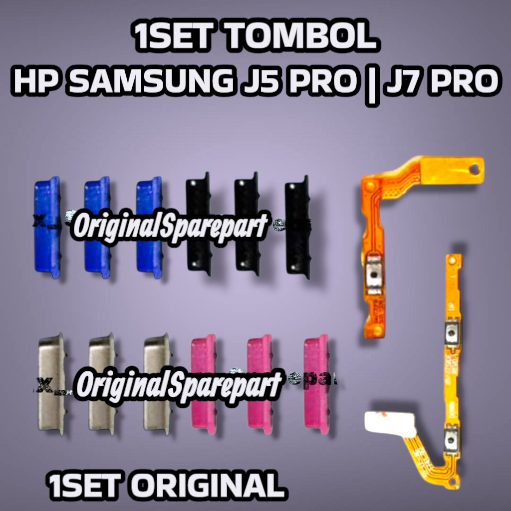 HP SAMSUNG J5 PRO | J7 PRO 1SET TOMBOL + FLEXIBLE ON OFF VOLUME 1SET ORIGINAL